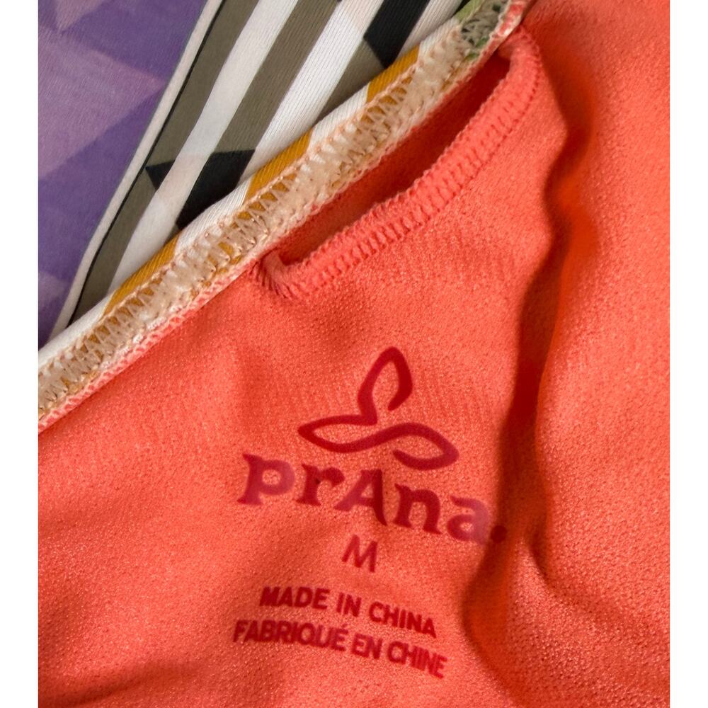 Prana Women One Piece Swimsuit Medium Halter Bathing Suit Carmine Pink Paradise - Picture 8 of 8